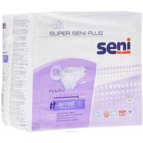 ПОДГУЗНИКИ ДЛЯ ВЗРОСЛЫХ SUPER SENI PLUS small №10