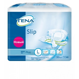 ПОДГУЗНИКИ ДЛЯ ВЗРОСЛЫХ TENA SLIP PLUS LARGE №30