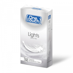 ПРЕЗЕРВАТИВЫ ЛАТЕКСНЫЕ С СИЛИКОНОВОЙ СМАЗКОЙ ONE TOUCH lights №12