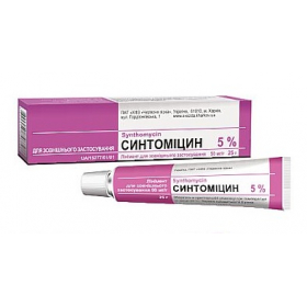 СИНТОМІЦИН лінімент 5% туба 25г