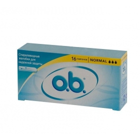 ТАМПОНЫ ЖЕНСКИЕ ГИГИЕНИЧЕСКИЕ серии «O.B.» нормал №16