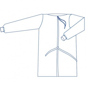 ХАЛАТ МЕДИЦИНСКИЙ размер L, хирургич. 130 см, стерил.