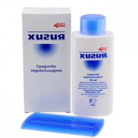 ХИГИЯ жидкость д/наруж. применения 1 % фл. 120 г, с расческой №1