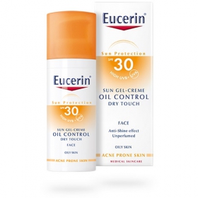 ЭУЦЕРИН «EUCERIN» ГЕЛЬ-КРЕМ СОЛНЦЕЗАЩИТНЫЙ SPF30 50 мл д/жир.кожи и склон.к акне кожи лица