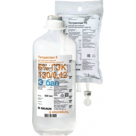 ТЕТРАСПАН 6% р-р д/инф. 500 мл №10