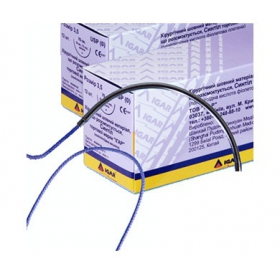 ХИРУРГИЧЕСКИЙ ШОВНЫЙ МАТЕРИАЛ РАССАСЫВАЮЩИЙСЯ СИНТИЛ C1-1, 1 (4,0) 0,75 м, игла 40 мм колющая 1/2