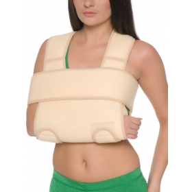 БАНДАЖ НА ПЛЕЧЕВОЙ СУСТАВ 8011, согревающий, размер S/M, бежевый