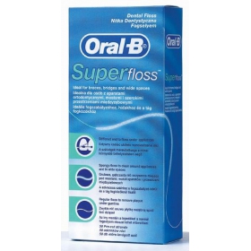 НИТЬ И ТЕСЬМА ЗУБНАЯ «ORAL-B» 50 м, super floss