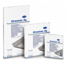 ПОВЯЗКА АТРАВМАТИЧЕСКАЯ ИЗ НЕТКАННОГО МАТЕРИАЛА ATRAUMAN Ag 10 см х 20 см, стерил. №10