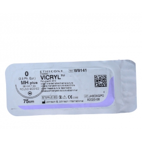 ВИКРИЛ с покрытием (полиглактин 910) 0, фиолет. 75 см, игла 36 мм колющая 1/2 №1
