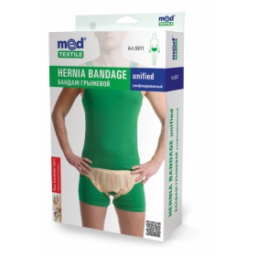 БАНДАЖ ГРЫЖЕВОЙ 5011, унифицированный, размер M/L, бежевый