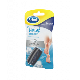 ШОЛЬ «SCHOLL» НАСАДКИ СМЕННЫЕ РОЛИК. ДЛЯ ПИЛКИ VELVET SMOOTH DIAMOND CRYSTALS экстра жест.№2