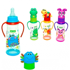 БУТЫЛОЧКА ДЛЯ КОРМЛЕНИЯ «BABY TEAM» 1414 от 0 мес. 250мл, с силикон. соской