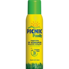 РЕПЕЛЕНТ засіб «PICNIC СІМЕЙНИЙ» в аерозольній упаковці 180мл