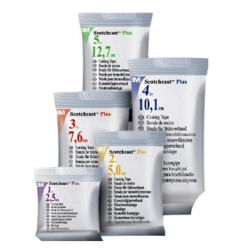 БИНТ ИММОБИЛИЗАЦИОННЫЙ 3M SCOTCHCAST PLUS 2,5 см х 1,8 м, белый