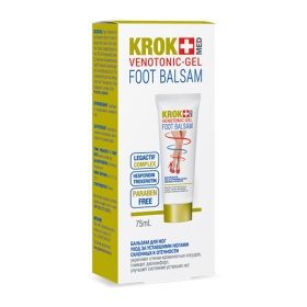 ВЕНОТОНІК KROK MED VENOTONIC - GEL бальзам для ніг туба 75мл