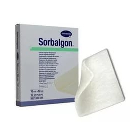 ПОВЯЗКА СПЕЦИАЛЬНАЯ ПОГЛОЩАЮЩАЯ С КАЛЬЦИЙ-АЛЬГИНАТОМ SORBALGON 10 см х 20 см стерил. №1