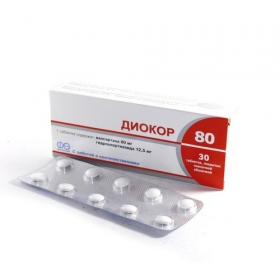 ДИОКОР СОЛО 80 табл. п/плен. оболочкой 80 мг блистер №10