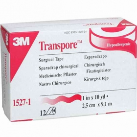 ПЛАСТЫРЬ ХИРУРГИЧЕСКИЙ TRANSPORE 2,5 см х 9,1 м