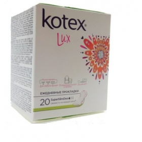 ПРОКЛАДКИ ЖЕНСКИЕ ГИГИЕНИЧЕСКИЕ KOTEX LUX SUPER SLIM DEO с ароматом алоэ вера №20