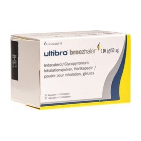 УЛЬТІБРО БРИЗХАЙЛЕР порошок для інгаляції в капс. 110мкг+50мкг з 1 інгалятором №12