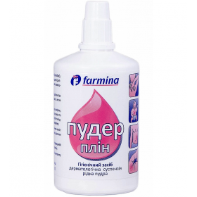 ПУДЕР ПЛИН ГИГИЕНИЧЕСКОЕ СРЕДСТВО ДЕРМАТОЛОГИЧЕСКАЯ СУСПЕНЗИЯ ЖИДКАЯ ПУДРА 100 г