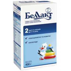 СМЕСЬ СУХАЯ МОЛОЧНАЯ «БЕЛЛАКТ 2» 5-12 мес. и старше 400г