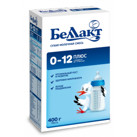 СМЕСЬ СУХАЯ МОЛОЧНАЯ «БЕЛЛАКТ» 0-12 мес. 400г