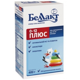 СМЕСЬ СУХАЯ МОЛОЧНАЯ «БЕЛЛАКТ» 0-12 мес. ПЛЮС 400 г
