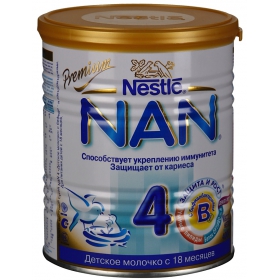 СМЕСЬ СУХАЯ МОЛОЧНАЯ НАН «NAN 4» 400 г