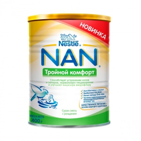 СМЕСЬ СУХАЯ МОЛОЧНАЯ НАН «NAN ТРОЙНОЙ КОМФОРТ» 400 г