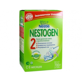 СМЕСЬ СУХАЯ МОЛОЧНАЯ НЕСТОЖЕН NESTOGEN 2 с пребиотиками пакет 700 г, с 6 месяцев