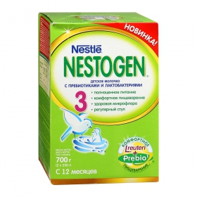 СМЕСЬ СУХАЯ МОЛОЧНАЯ НЕСТОЖЕН NESTOGEN 3 с пребиотиками пакет 700 г