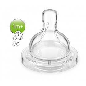 СОСКА силіконова АВЕНТ «PHILIPS AVENT» SCF632/27, супер м'яка, повільний потік (2 отв.) №2