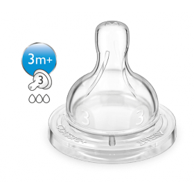 СОСКА силіконова АВЕНТ «PHILIPS AVENT» SCF633/27, м'яка, середній потік (3 отв.) №2