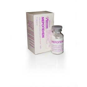 МЕРОПЕНЕМ порошок для приготовления ин. р-ра 1 г фл. №1