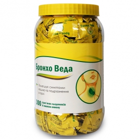 БРОНХО ВЕДА ТРАВЯНЫЕ ЛЕДЕНЦЫ СО ВКУСОМ ЛИМОНА банка №200