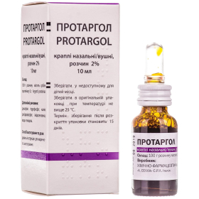 ПРОТАРГОЛ кап. ушн./назал. 2% фл. 10 мл