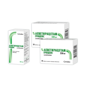 ЛЕВЕТИРАЦЕТАМ ГРИНДЕКС раствор 100 мг/мл фл. 300 мл