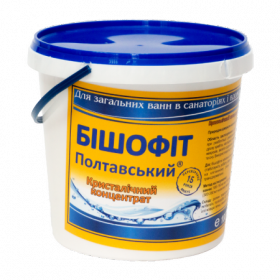 БИШОФИТ ПОЛТАВСКИЙ «КРИСТАЛЛИЧЕСКИЙ КОНЦЕНТРАТ» ведро п/э с крышкой 1000 мл