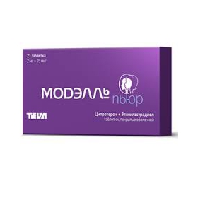 МОДЕЛЛЬ ПЬЮР табл. п/о 2 мг + 0,035 мг №21