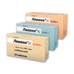 ЛЕВАНА IC табл. 0,5 мг №20