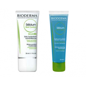 БИОДЕРМА Себиум Мат Контроль 30 мл + БИОДЕРМА Себиум очищающий гель 45 мл Набор