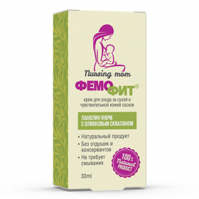 ФЕМОФИТ ЛАНОЛИН ФАРМ КРЕМ ДЛЯ УХОДА ЗА СУХОЙ И ЧУВСТВИТЕЛЬНОЙ КОЖЕЙ СОСКОВ масло облепихи 30 мл