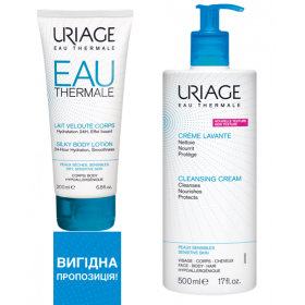 УРЬЯЖ Очищающий крем Лаванте 500 мл + EAU THERMALE шелковистое молочко для тела 200 мл Набор