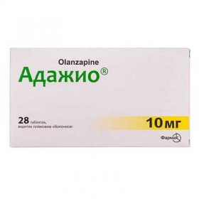 АДАЖІО табл. в/о 10мг №28