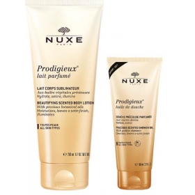 НЮКС чудове молочко для тіла 200мл + чудове масло для душу 100мл