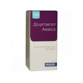 ДОЦЕТАКСЕЛ АМАКСА конц. д/инф. 20 мг/мл фл. 8 мл №1
