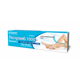 ЛІОТРОМБ 1000-Здоров'я гель 1000мо/г туба 100г