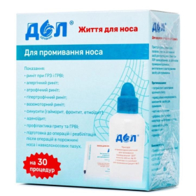 ДОЛ ДЛЯ ПРОМЫВАНИЯ устройство 120 мл рецепт №1 гигиеническое средство пакет 1г №30